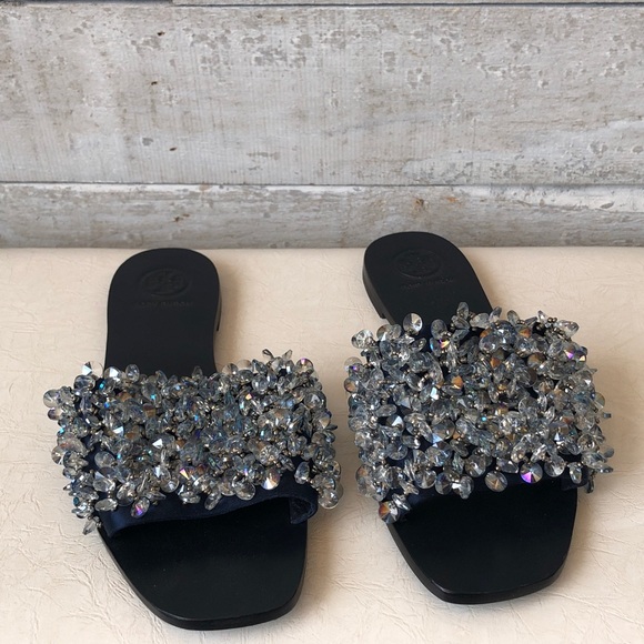 Tory Burch Crystal Embellished Sandals - Picture 2 of 10